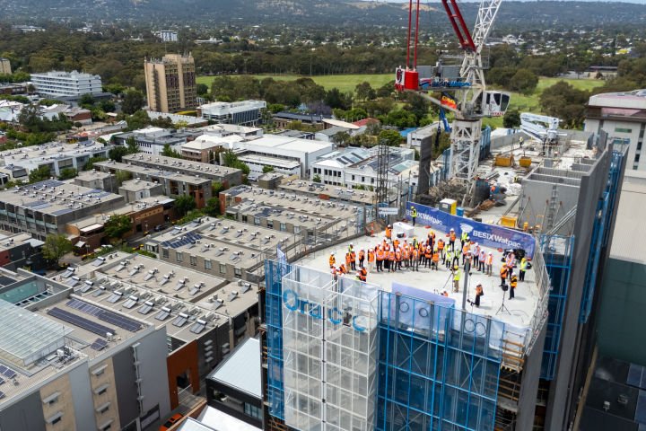 Crystalbrook Collection’s First South Australian Hotel Tops Out